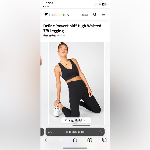 Fabletics Define Powerhold High-waisted Legging - Picture 3 of 5